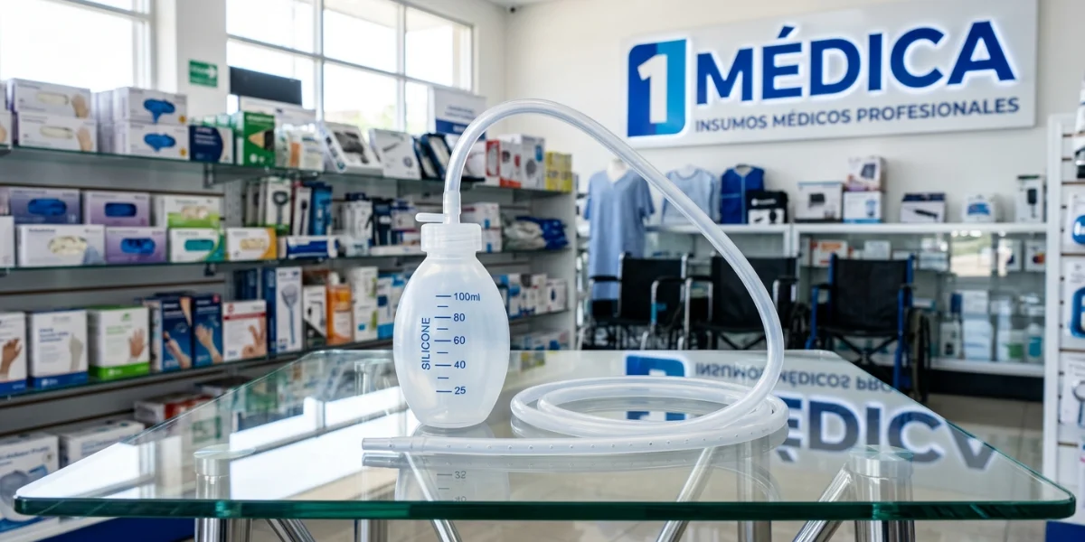 Drenaje Jackson-Pratt de silicona con bulbo transparente de 100ml para cirugía