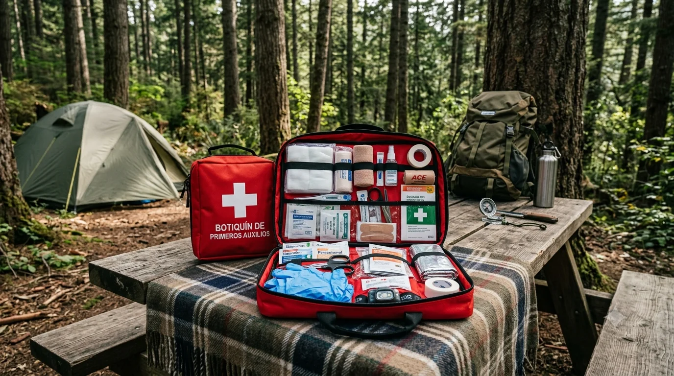 botiquín campamento