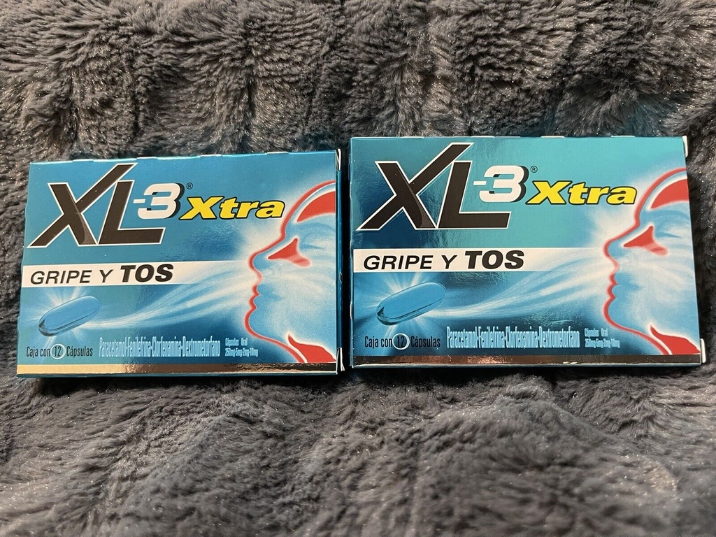 Clorfenamina, Fenilefrina, Dextrometorfano, Paracetamol XL-3® Xtra