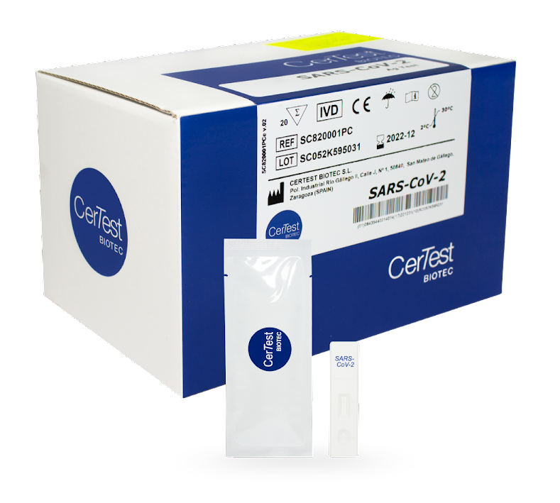 Prueba Rápida Antígeno SARS-CoV-2 CerTest Biotec