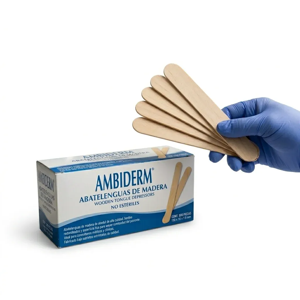 Abatelenguas de Madera Ambiderm