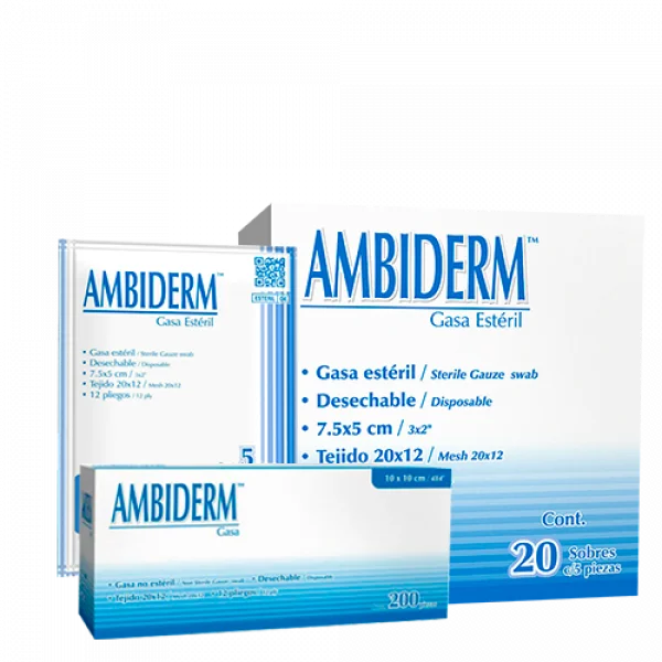 Gasa Ambiderm de Algodón