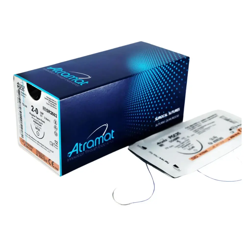 Monocryl Monofilamento, 70 cm, Violeta, 2-0 USP, SR-26, 26 mm, 1/2, Circular, Ahusada