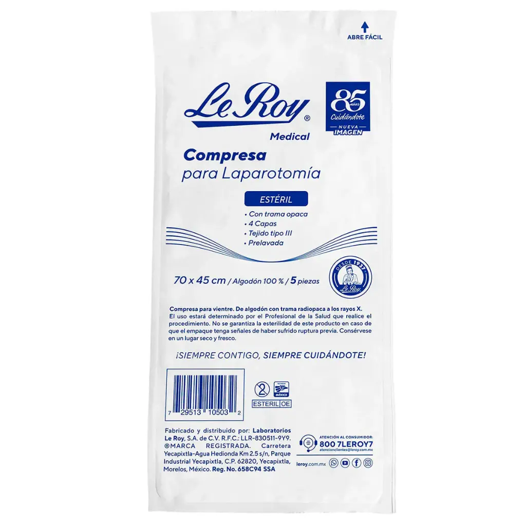 Compresa Para Laparotomía Le Roy