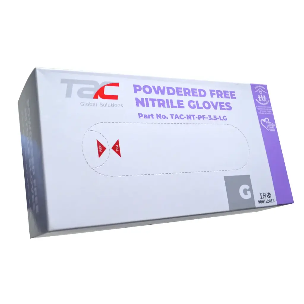 [TAC-NT-PF-XS] Guantes de Nitrilo Azul TAC (XS)