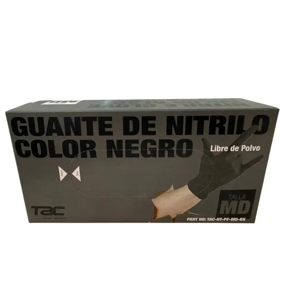 Guantes de Nitrilo Negro TAC