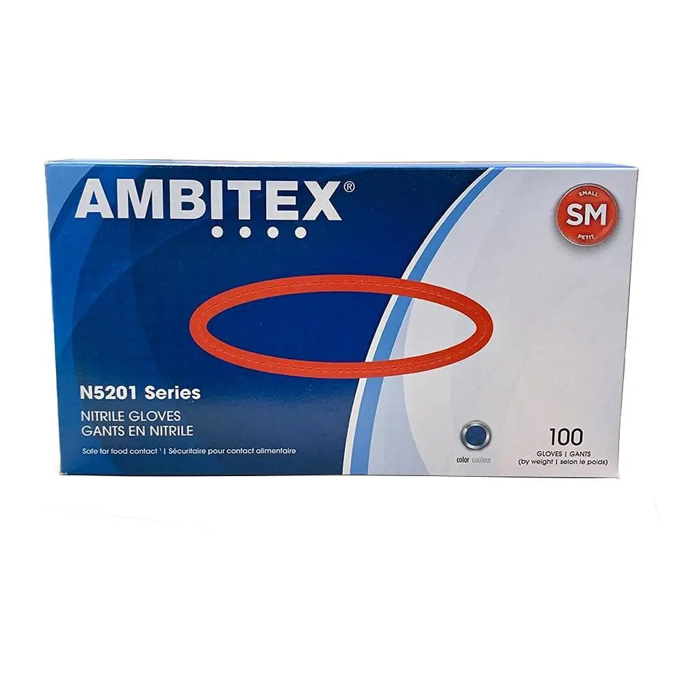 [NSM5201] Guantes de Nitrilo Azul Ambitex (S)