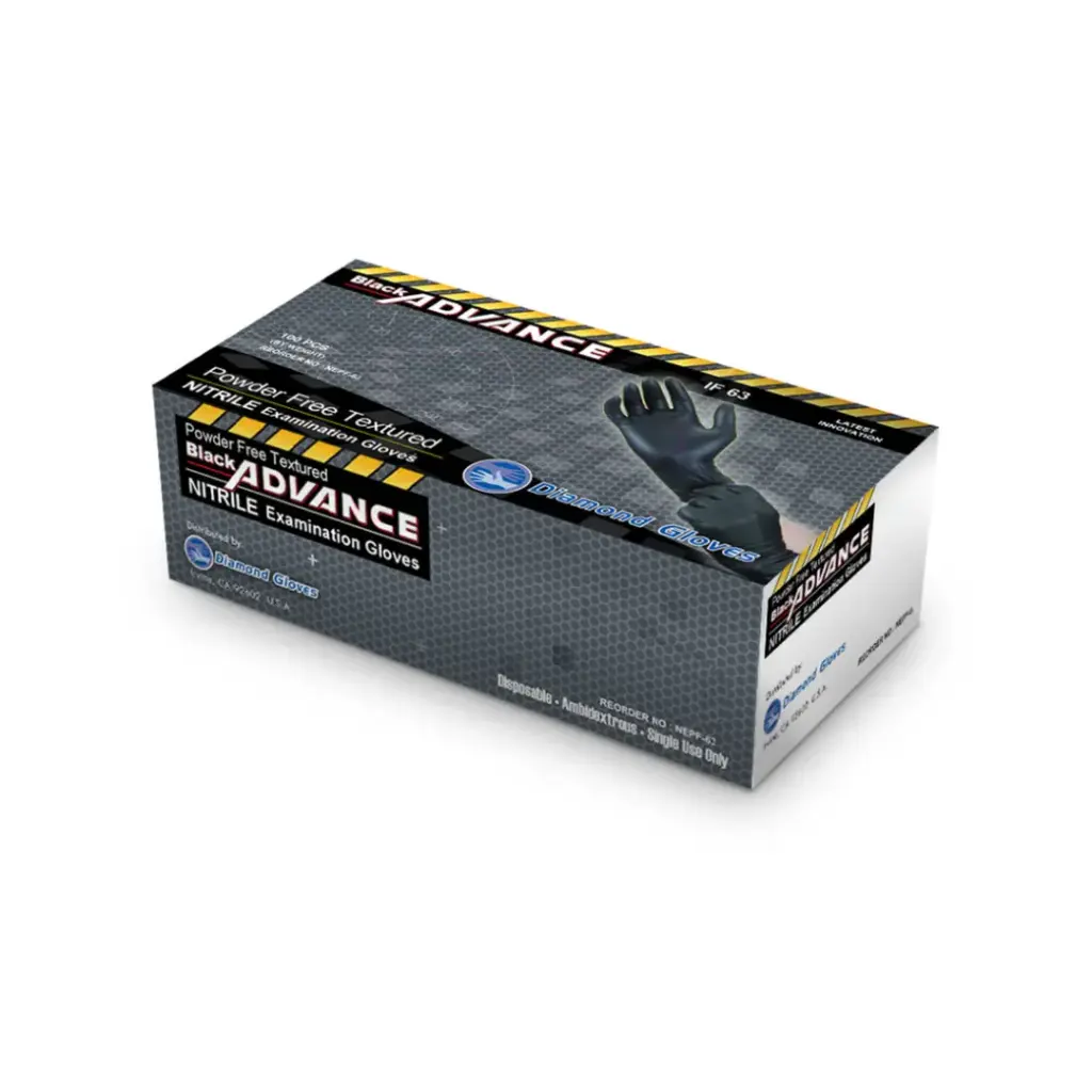 Guantes de Nitrilo Negro Black Advance IF63
