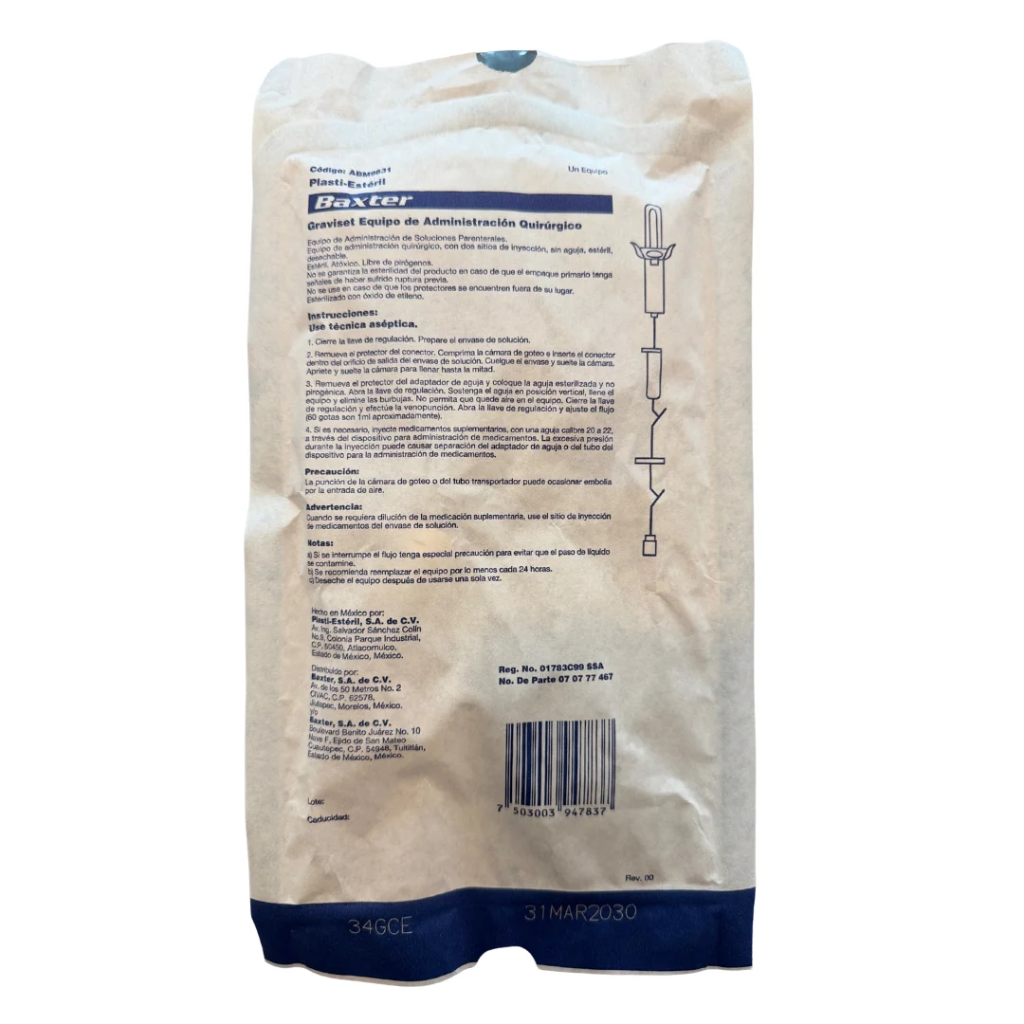 [ABM9831] Baxter Graviset – Equipo de Administración por Gravedad Quirúrgico