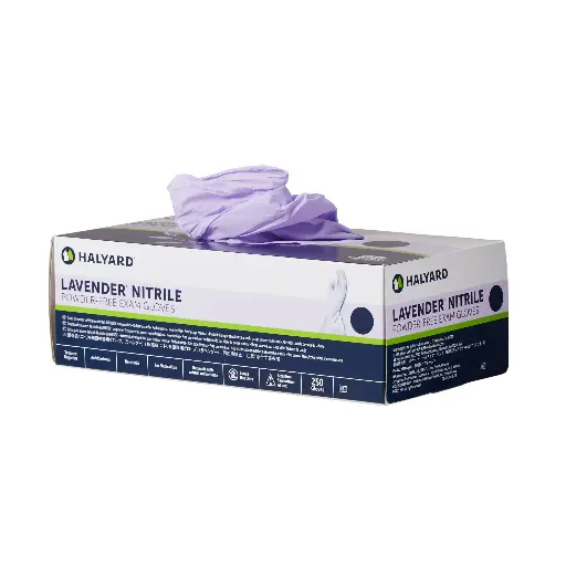 Guantes de Nitrilo Lavanda Halyard