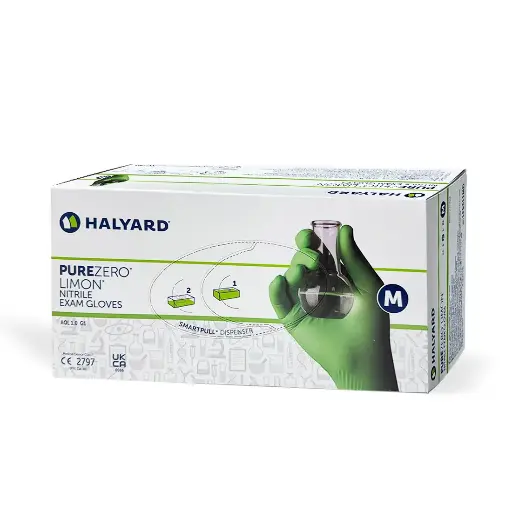 Guantes de Nitrilo PUREZERO LIMON
