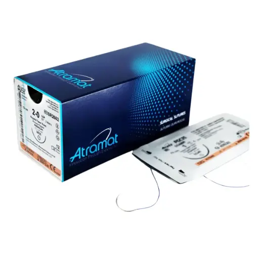 [SR2602] Monocryl Monofilamento, 70 cm, Violeta, 2-0 USP, SR-26, 26 mm, 1/2, Circular, Ahusada